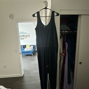 Black Sleeveless Jumpsuit